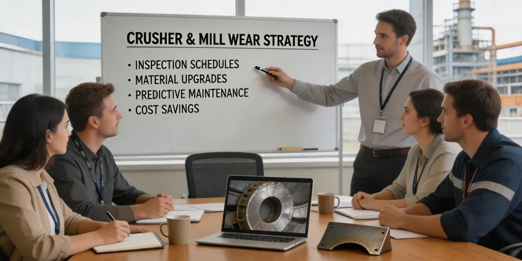 Customer workshop discussion around crusher and mill wear