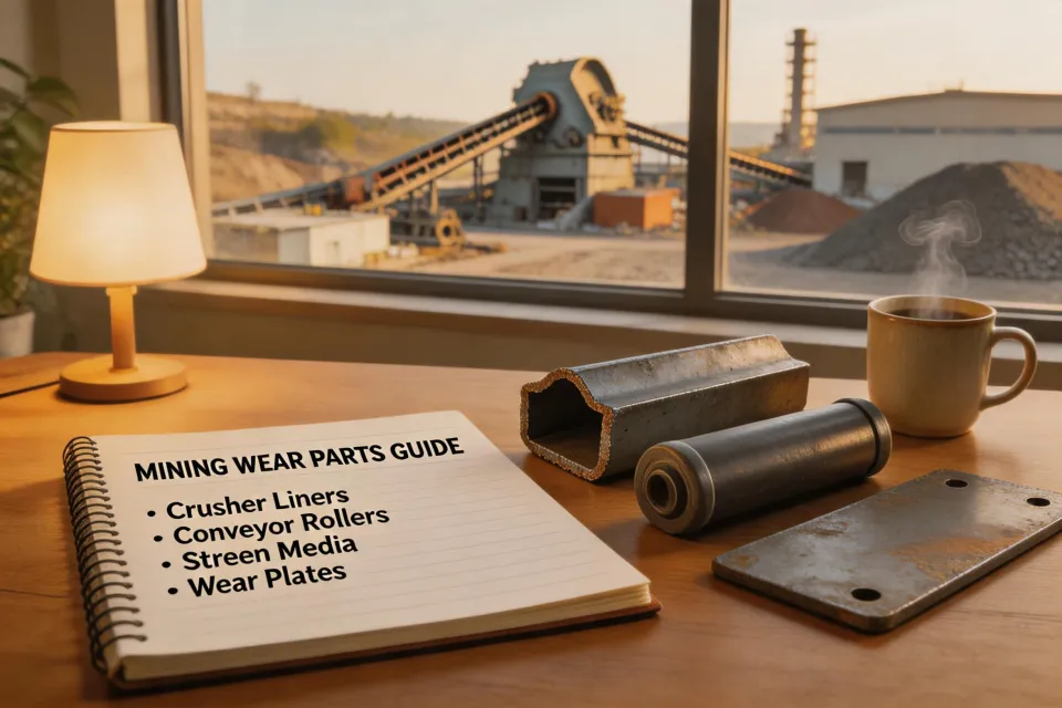 Editorial scene for mining wear parts guidance article