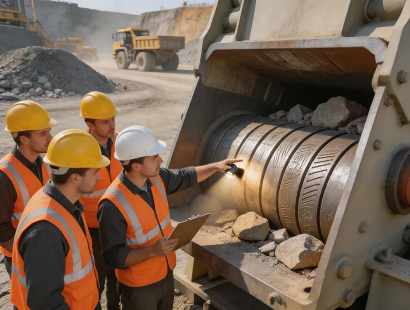 Crusher liner review at an active crushing stage